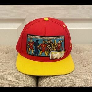 Marvel Comics The Incredible Ironman Red Snap Back Hat - RARE 2013 Kids Size